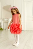 Детское праздничное платье Мадина, цвет кораловый Детское праздничное платье Мадина, цвет кораловый