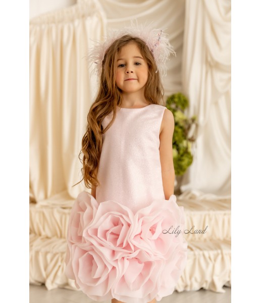 Детское праздничное платье Мадина, цвет светло розовая Детское праздничное платье Мадина, цвет светло розовая