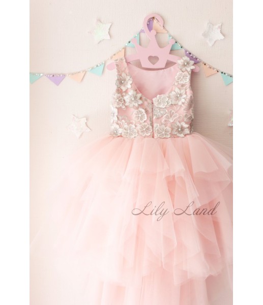 Детское платье, цвет розовый