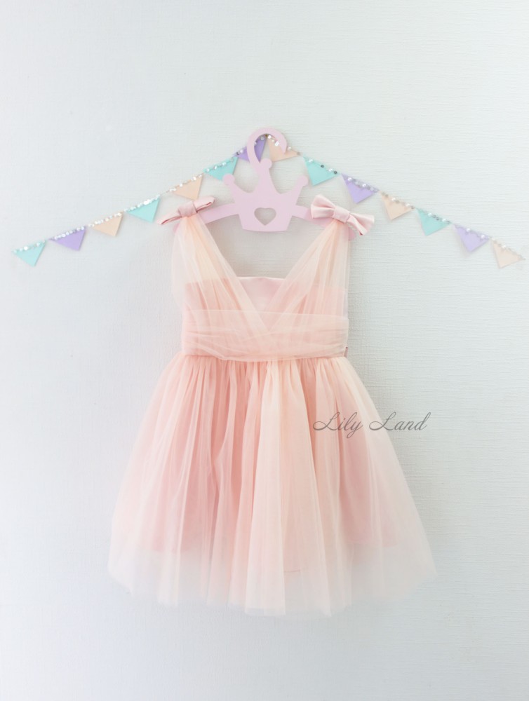 Дитяча святкова сукня Сіндерелла, колір персик