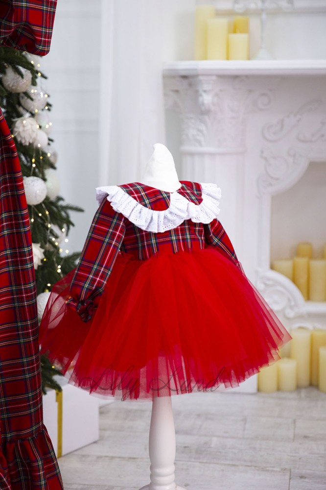 Дитяча святкова сукня Новий Рік 7, колір Червоний