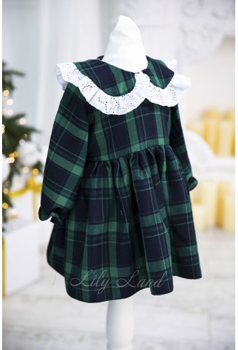 Детское нарядное платье Новый год 6, цвет зелёный 