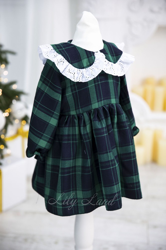 Детское нарядное платье Новый год 6, цвет зелёный 