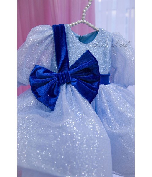 Дитяча святкова сукня Сенді, колір блакитний