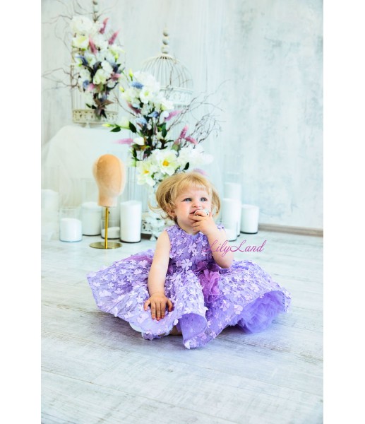 Детское нарядное платье Арис, цвет лаванда