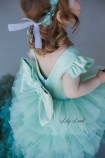 Дитяча святкова сукня Пишна Троянда, колір олива градієнт