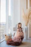 Дитяча святкова сукня Пишна Троянда, колір капучіно градієнт