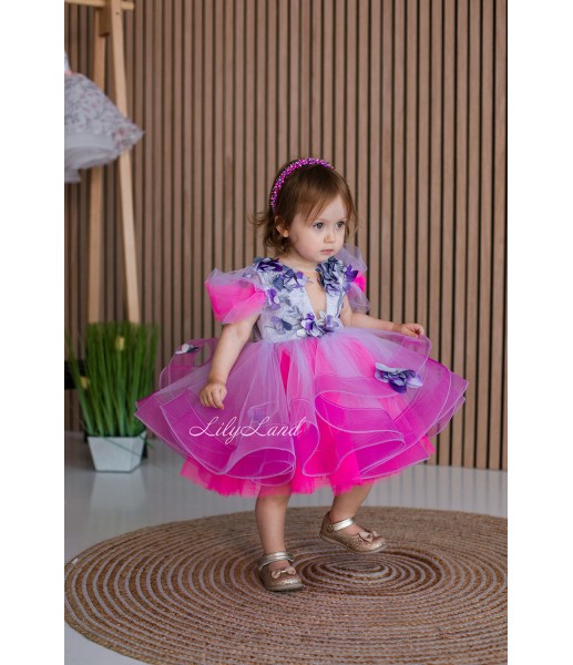 Дитяча святкова сукня Гаваї New, колір рожевий