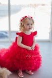 Дитяча святкова сукня Пишна Троянда, колір червоний