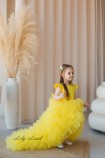 Дитяча святкова сукня Пишна Троянда, колір жовтий