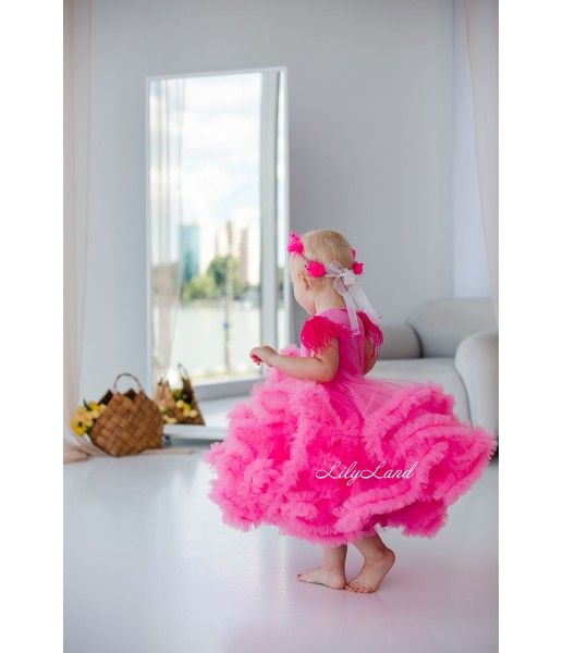Детское нарядное платье Облако, цвет Барби