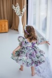 Дитяча святкова сукня Марсель, з пильно лавандовим квітковим принтом