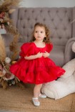 Детское нарядное платье Марсель, цвет красный