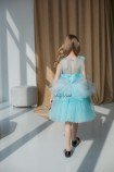 Детское нарядное платье Молли в голубом цвете