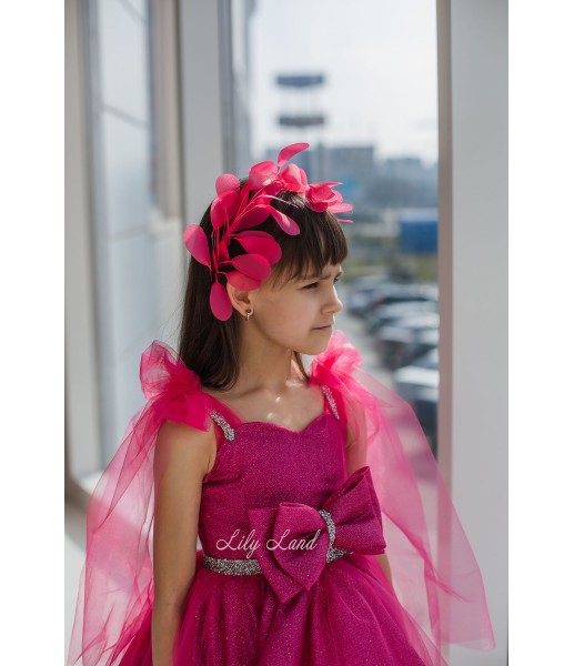 Дитяча святкова сукня Лівія в малиновому кольорі