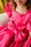 Детское нарядное платье Элли, цвет малина