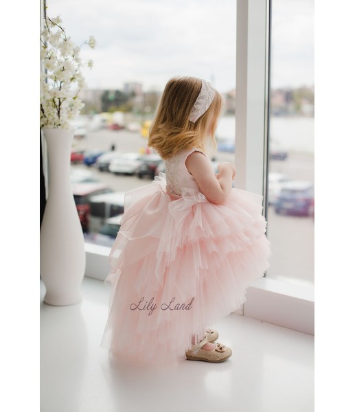 Дитяча святкова сукня Крісті, колір рожевий