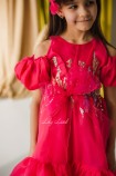 Детское нарядное платье Сабрина, в малиновом цвете