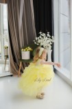 Детское нарядное платье Кристи, цвет желтый