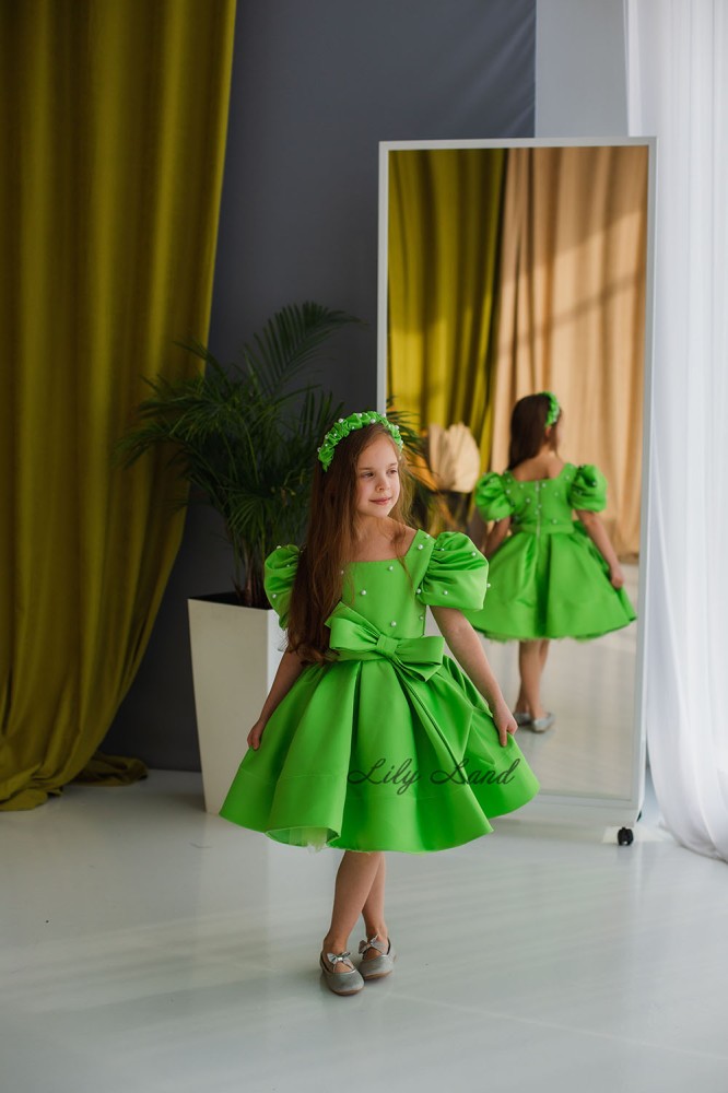 Дитяча святкова сукня Еллі, колір зелений