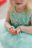 Детское нарядное платье Кристи, цвет голубой