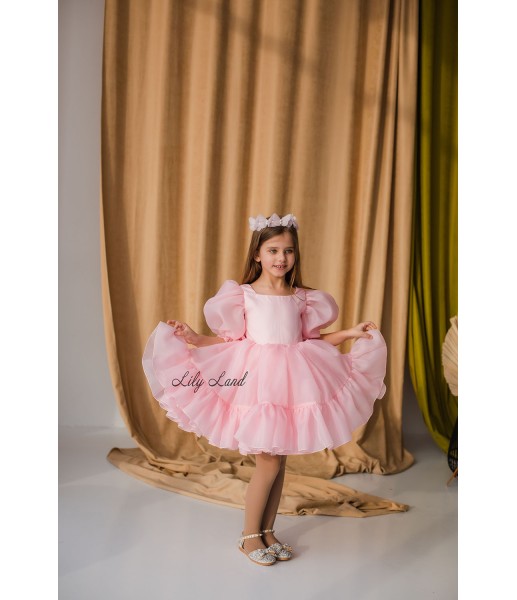 Дитяча святкова сукня Марсель, колір рожевий