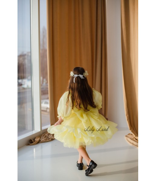 Дитяча святкова сукня Марсель, колір жовтий