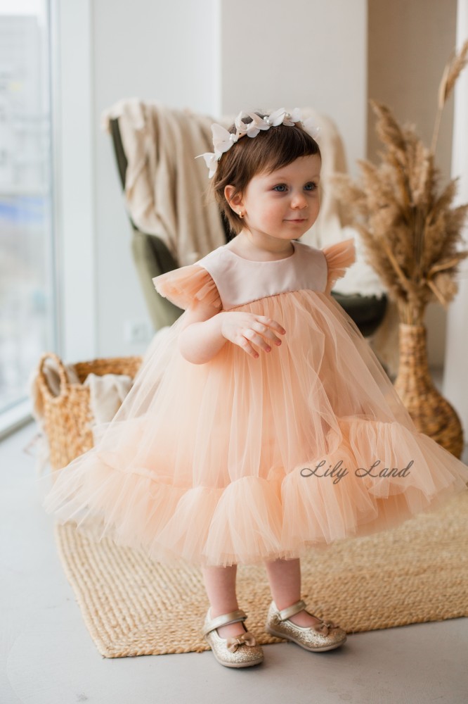 Дитяча святкова сукня Белль, колір Беж