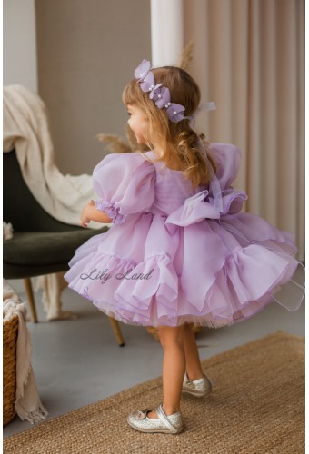 Детское нарядное платье Марсель, цвет Лаванда
