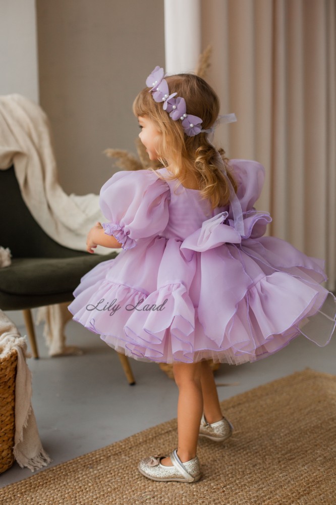 Детское нарядное платье Марсель, цвет Лаванда