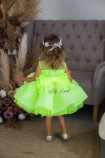 Дитяча святкова сукня Бусьє з намистинками, колір лимон