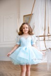 Дитяча святкова сукня Аліса, колір блакитний