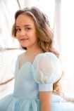 Детское нарядное платье Алиса, цвет голубой