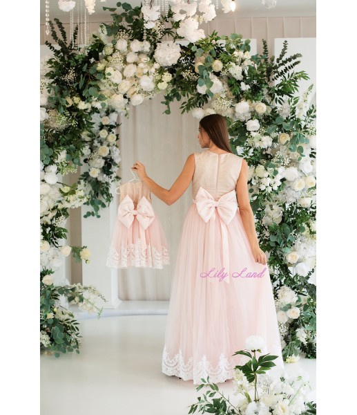 Комплект платьев Амели, цвет розовый и золото