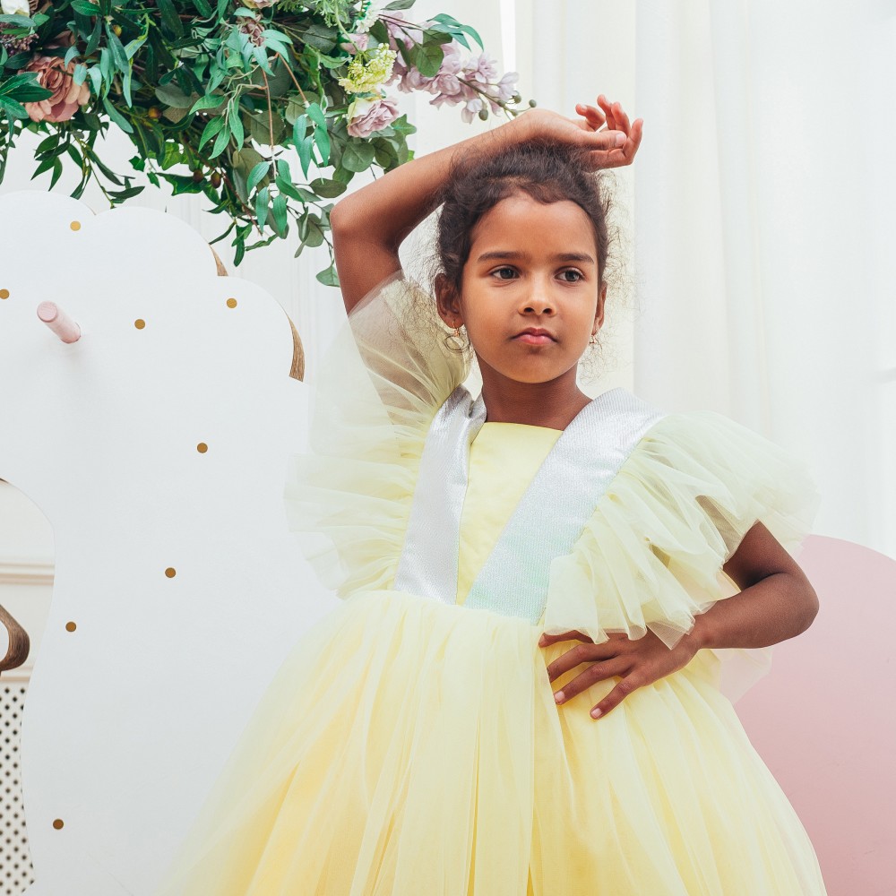 Дитяча святкова сукня Арін, колір жовтий