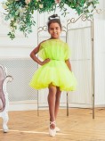 Дитяча святкова сукня Барбі, колір жовтий неон