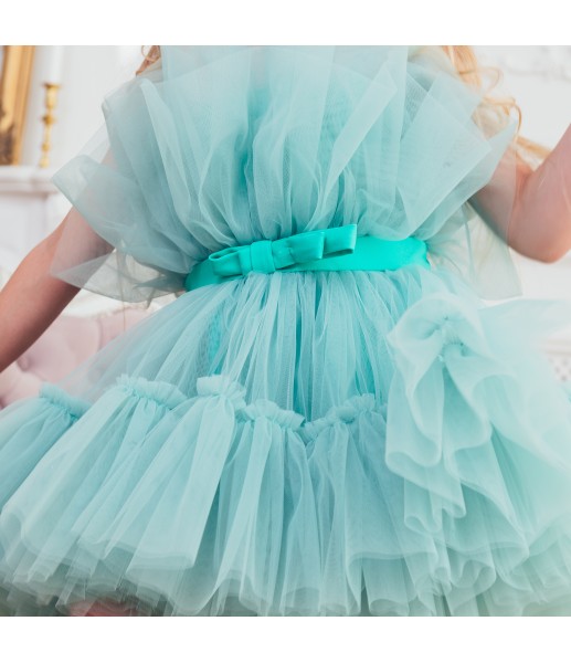 Детское нарядное платье Барби, цвет минт