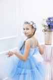 Дитяча святкова сукня Барбі, колір димчасто блакитний
