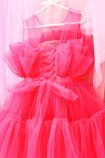 Дитяча святкова сукня Барбі, колір корал неон