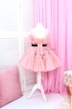 Детское нарядное платье Барби, цвет пыльная роза 
