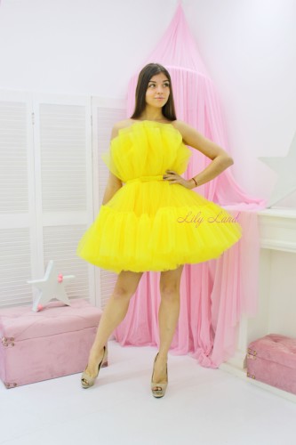 Женское платье Барби, цвет желтый