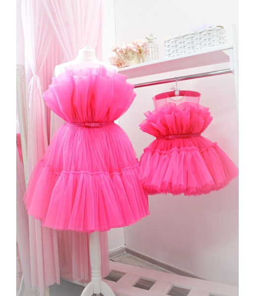 Комплект нарядных платьев Барби цвет ярко малиновый