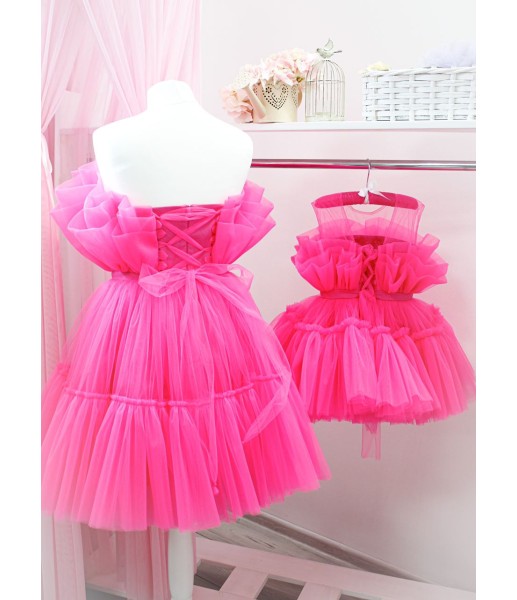 Комплект нарядных платьев Барби цвет ярко малиновый