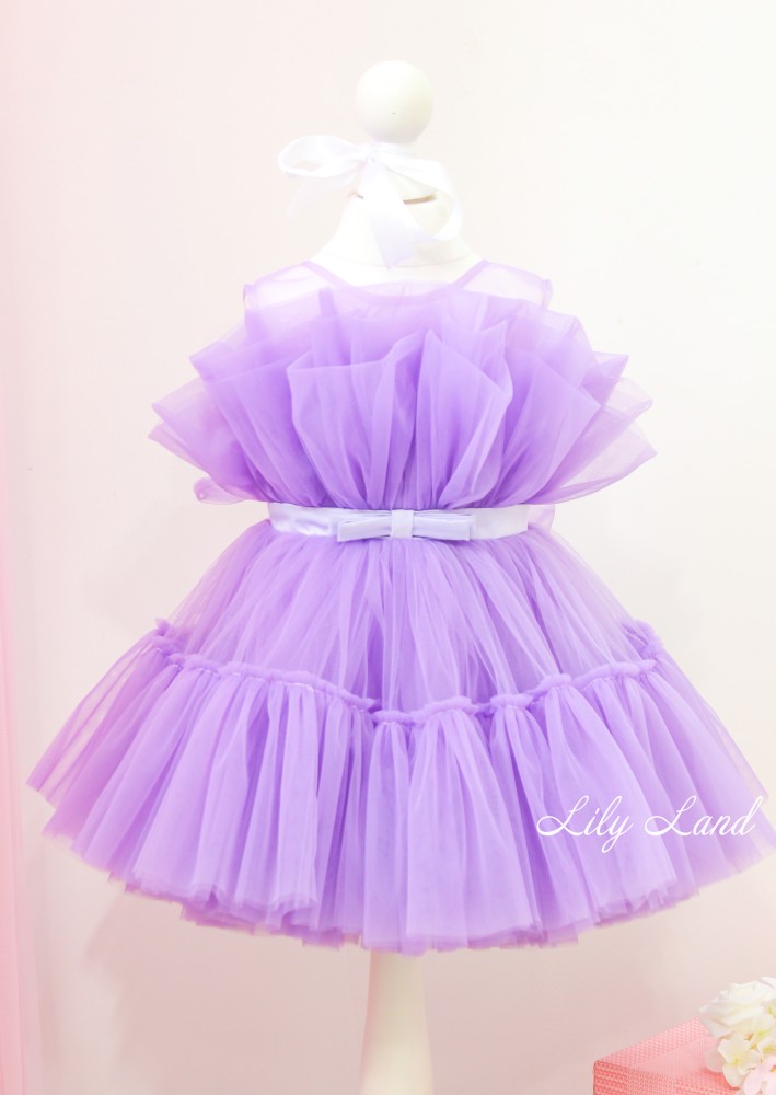 Детское нарядное платье Барби, цвет фиолет