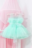 Детское нарядное платье Барби, цвет мята