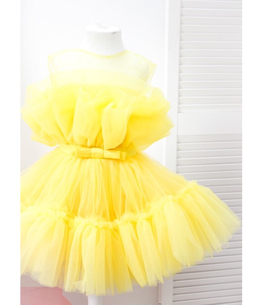 Дитяча святкова сукня Барбі, колір жовтий
