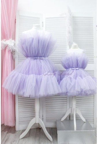 Комплект нарядных платьев Барби цвет лаванда