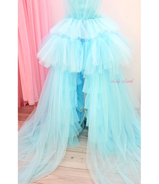 Женское платье для фотоссесии Барби, цвет нежно-голубой
