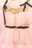 Комплект нарядных платьев Барби со шлейфом, цвет бежевая пудра