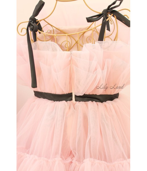 Комплект нарядных платьев Барби со шлейфом, цвет бежевая пудра